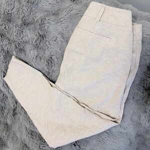 Linen Straight Leg Pant - Size 6